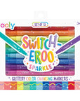 Switcheroo Sparkle Glittery Color Changing Markers - Set of 12