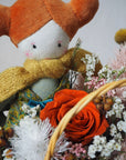 Snuggle Newborn Preserved Flower Basket