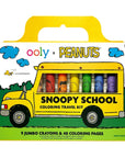 OOLY x Peanuts Snoopy School Coloring Travel Kit
