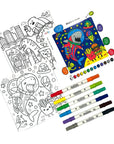 Colortopia Color By Number Paint Marker Kit - Epic Adventures