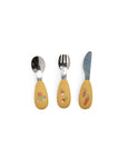 Trois Petits Lapins Silicone & Stainless Steel Cutlery Set