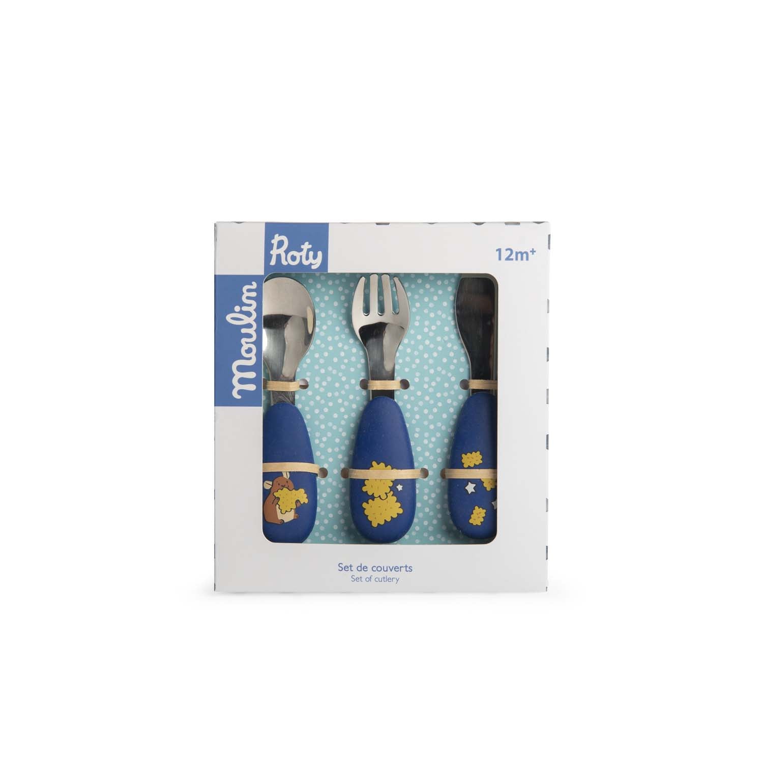 Puce & Pilou Silicone & Stainless Steel Cutlery Set
