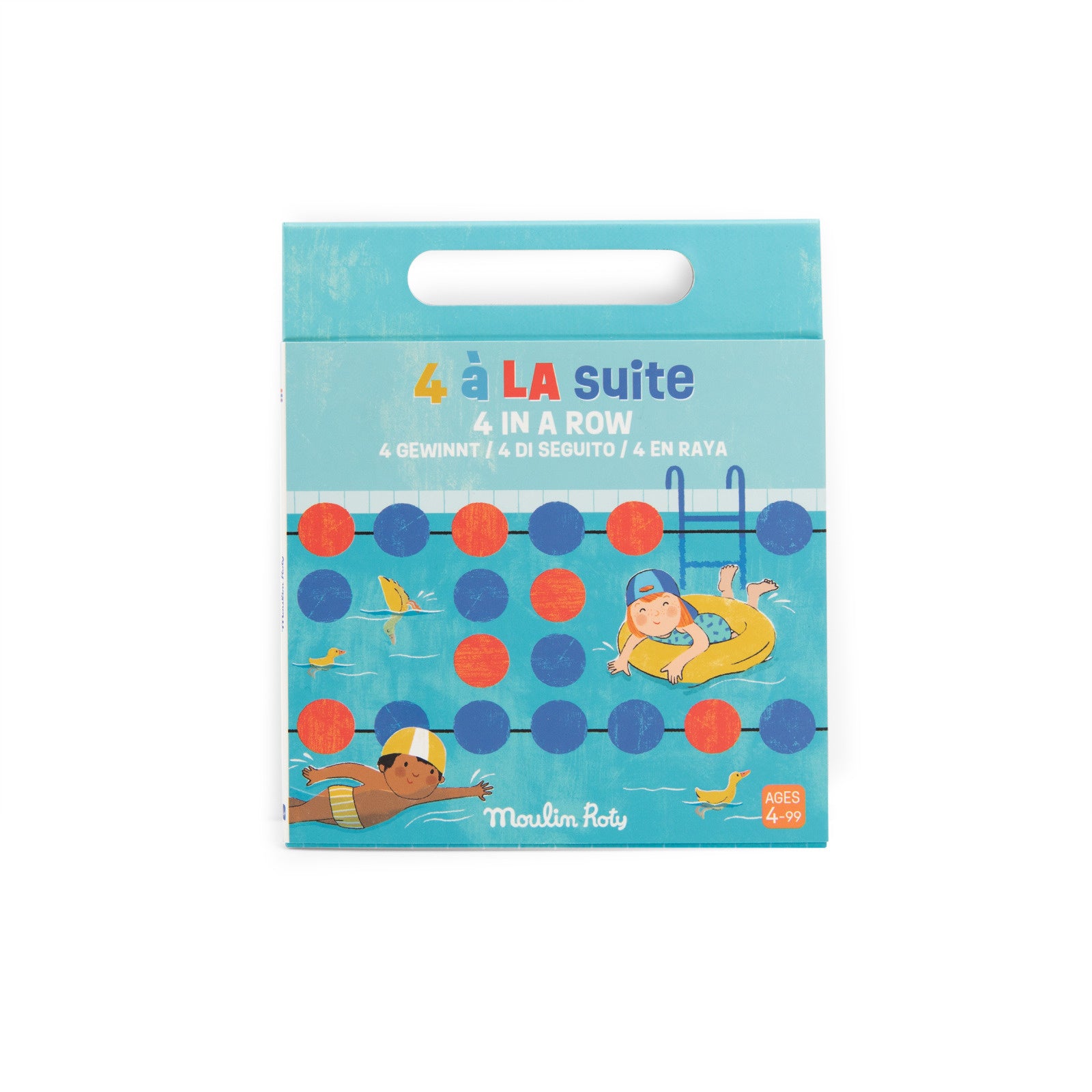 Aujourd'hui C'est Mercredi Magnetic 4-in-a-row Game