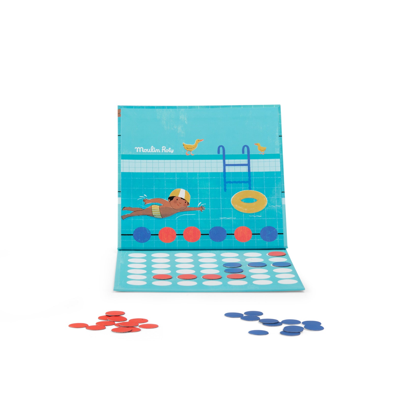 Aujourd'hui C'est Mercredi Magnetic 4-in-a-row Game